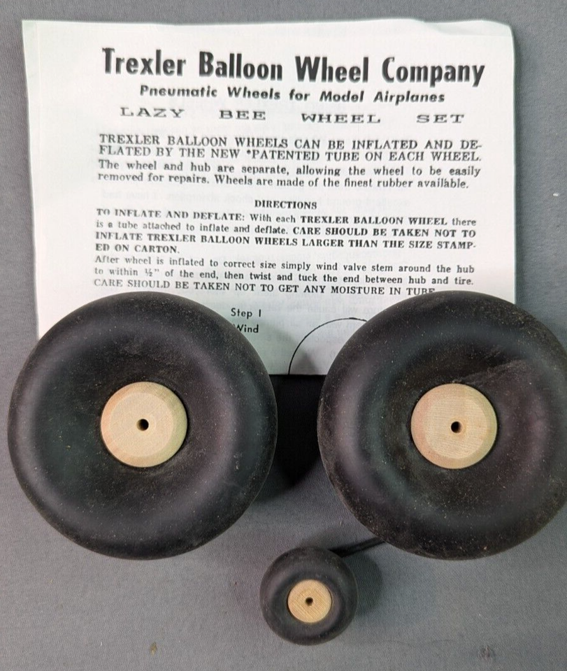 Trexler Balloon Wheel Company Lazy Bee Set for Model RC Aircraft eBay