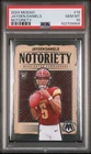 2024 Mosaic Jayden Daniels Notoriety Rookie card RC PSA 10 Gem Mint