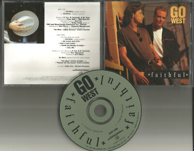 GO WEST Faithful w/ RARE single Version PROMO DJ CD Single 1992 USA 