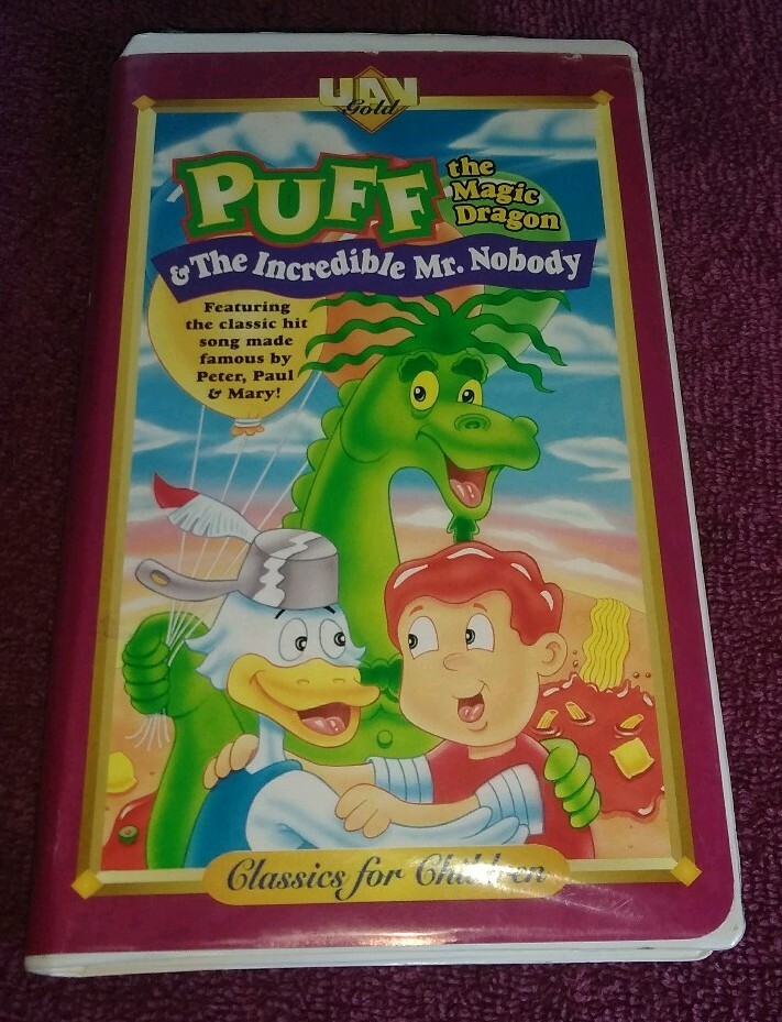 Puff The Magic Dragon And Incredible Mr. Nobody VHS Rare OOP