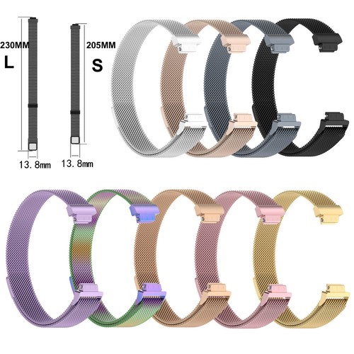 Ersatzarmband Armbanduhr Edelstahl Magnet Armband für Fitbit Inspire 2/Ace 3 Uhr