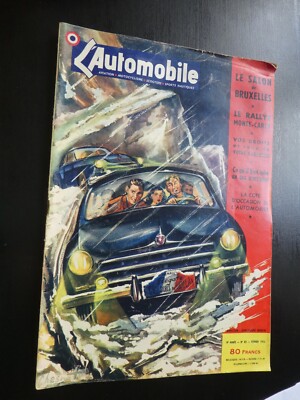 3 Zeitschriften L'AUTOMOBILE MAGAZIN Nr. 69- 74 von 1952 - Nr. 82 von 1953