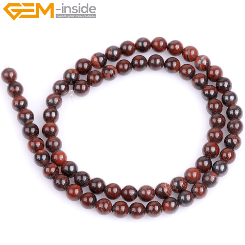 Natural Stone Genuine Tiger Eye Gem Beads For Jewelry Making 15" Free Shipping - Picture 54 of 92