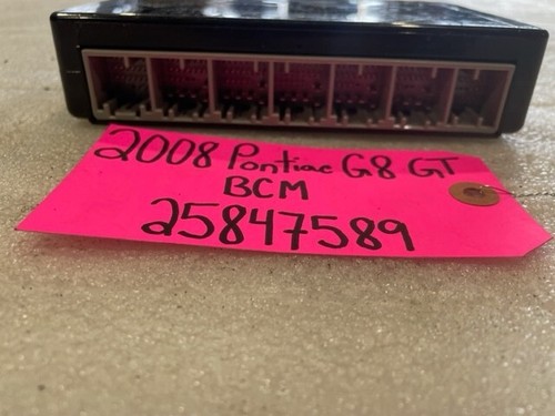 08 09 PONTIAC G8 GT OEM BCM BODY CONTROL MODULE 25847589 - Picture 5 of 12