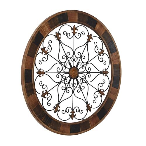 Wood Scroll Home Wall Decor Medallion Wall Wall Art 35" x 1" x 35
