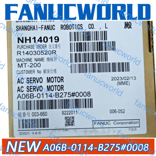 ONE NEW fanuc a06b-0114-b275#0008 servo motor