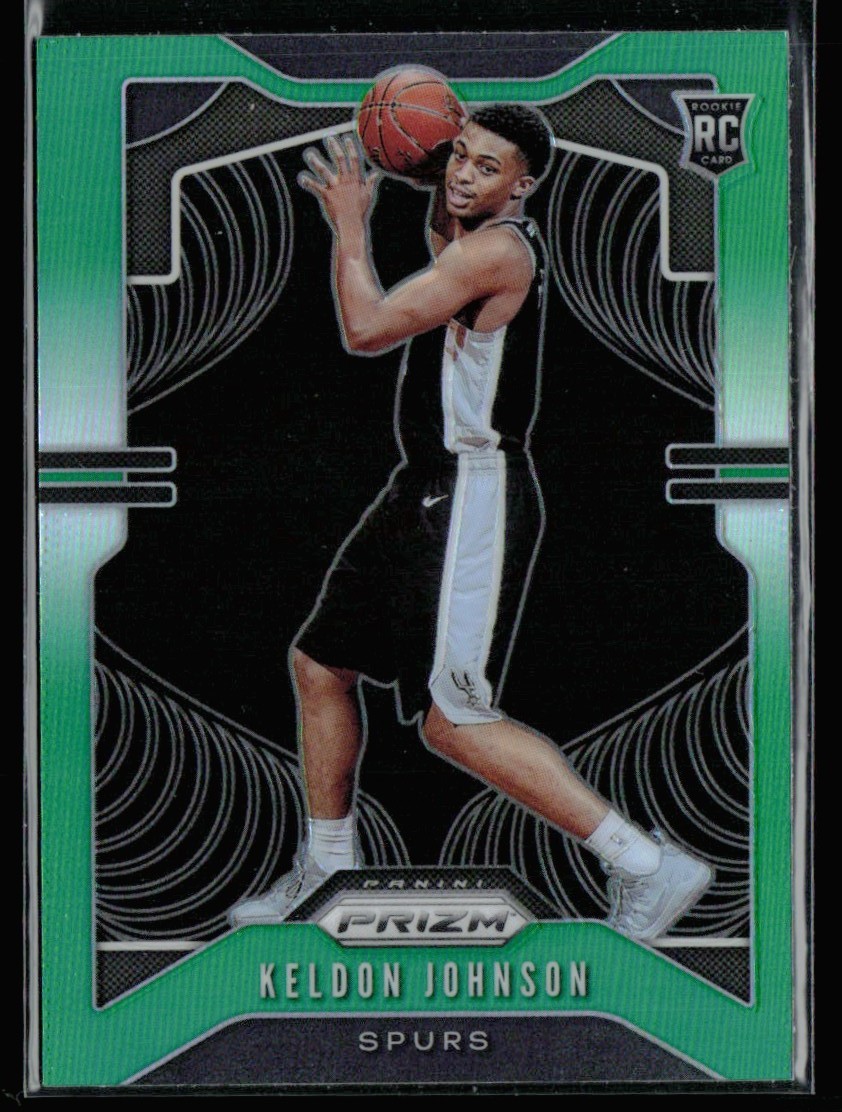 Keldon Johnson 2019-20 Panini Prizm Green RC B #273 San Antonio Spurs