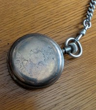 Longines 1800s hunter pocketwatch silver case