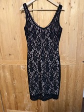Lauren Ralph Lauren Black Sequin Lace Dress Size 12