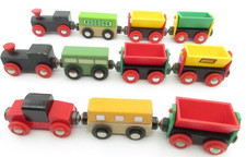 11 Brio Wooden Train Cars Engine Side Dump Passenger Thomas Lot
