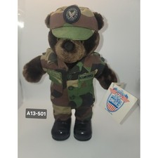 VTG 1989 Bear Forces of America US Air Force Teddy Bear Camouflage Plush A13-501