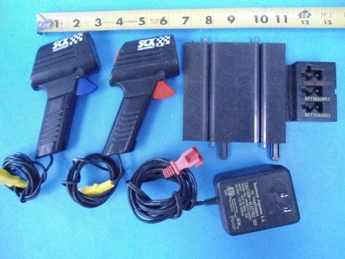 SCX 1/43 Slot Car Controllers & Power Supply Transformer & power track