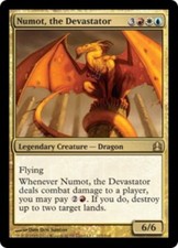 1 x Numot, the Devastator - Commander 2011 - Moderate Play - MTG