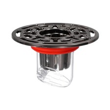 ABS Odor Proof Floor Drain Suitable for 1.3-1.7" Caliber Gray/Transparent