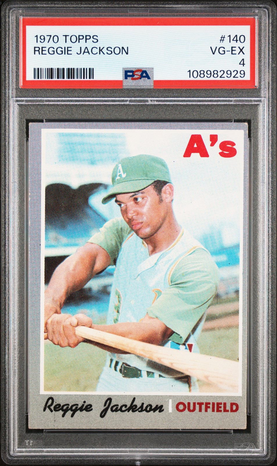 1970 TOPPS #140 REGGIE JACKSON PSA 4