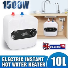 10L Electric Instant Hot Water Heater Under Sink Small Water Tank Kitchen 1.5KW