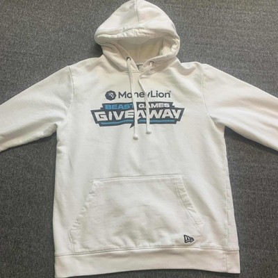 New Era Mr. Beast MoneyLion Beast Games Giveaway Hoodie Mens Size Medium White