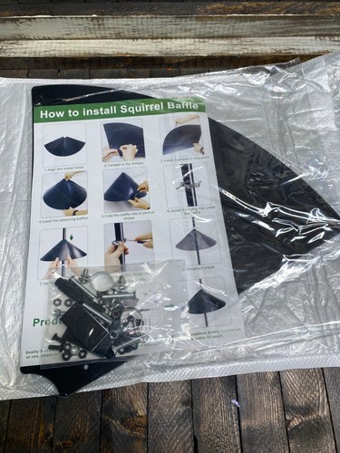 19 Inch Squirrel Baffle For Bird Feeder For Pole Or Hanging - Picture 3 of 5