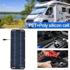 New Car Van Boat Caravan Camper Battery Charger Kit 12V 80W Portable Solar Panel