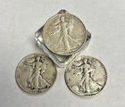 LOT OF 3 WALKING LIBERTY HALF DOLLARS - 1942 S-1945 S-1946 S-CIRCULATED-50C