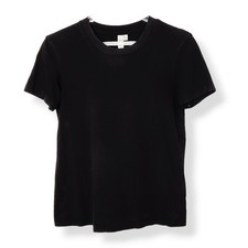 Other Stories Black Short Sleeve Crew Neck Pullover T-Shirt Women's Size 2