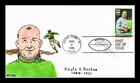 DR JIM STAMPS US COVER KNUTE ROCKNE NOTRE DAME FOOTBALL FDC HAND COLORED