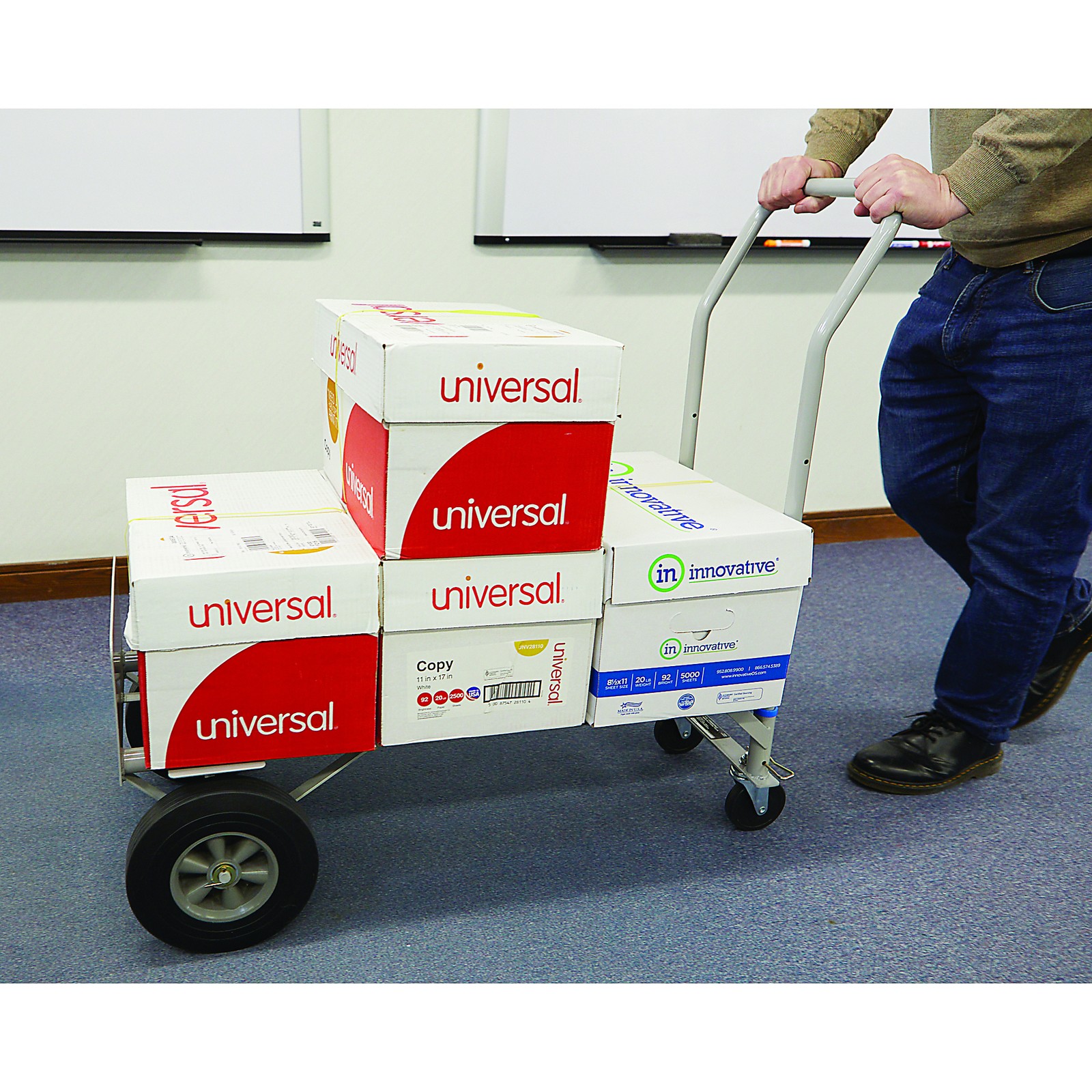 Strongway 2-in-1 Convertible Hand Truck, 800-Lb. Horizontal Capacity, 600-Lb.