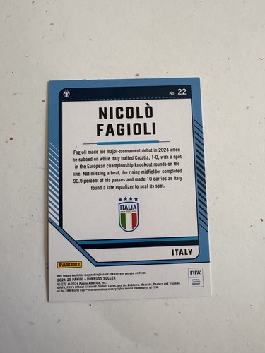Nicolo Fagioli 2024-25 Donruss Silver #22 - Picture 2 of 2