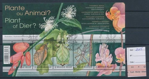 LS75656 Belgium 2015 nature fauna flora FDC cancel good sheet used