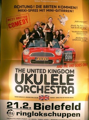 Ukulele Orchestra - Bielefeld 2013 - Veranstaltungs-Poster A1-36