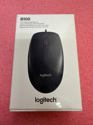 LOGITECH B100 FULL-SIZE CORDED MOUSE