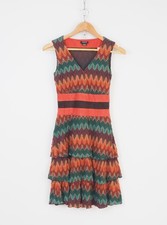 Abito Miss Sixty Diamond in maglia multicolore XS boho a strati