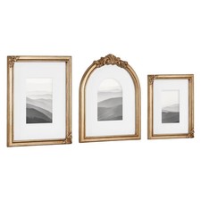 Kate & Laurel All Things Decor 3pc Arendahl Frame Set Gold