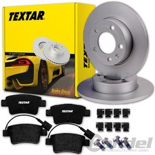 TEXTAR BREMSSCHEIBEN 264mm + BELÄGE HINTEN für FIAT ABARTH PUNTO / EVO 199
