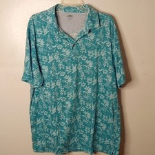 IZOD Shirt Men's Large Hawaiian Relaxed Classics Saltwater Golf Polo