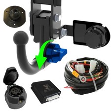 Für MAZDA 3 BK 4-Tür Stufenheck 03-09 Anhängerkupplung abnehmbar +ES 13p