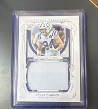 2025 Panini National Treasures Framed Fabric Rookie Tyler Warren Colts