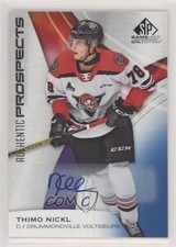 2019-20 Upper Deck SP Game Used CHL Edition Blue Auto Thimo Nickl #41 Auto 0u0g