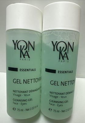 Yonka Paris Essentials Gel Nettoyant Cleansing Gel 2.53 Fl. oz / 75ml (LOT OF 2)