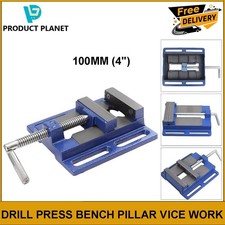 100MM (4") JAW DRILL PRESS BENCH PILLAR VICE WORK WOOD CLAMP CAST IRON VISE