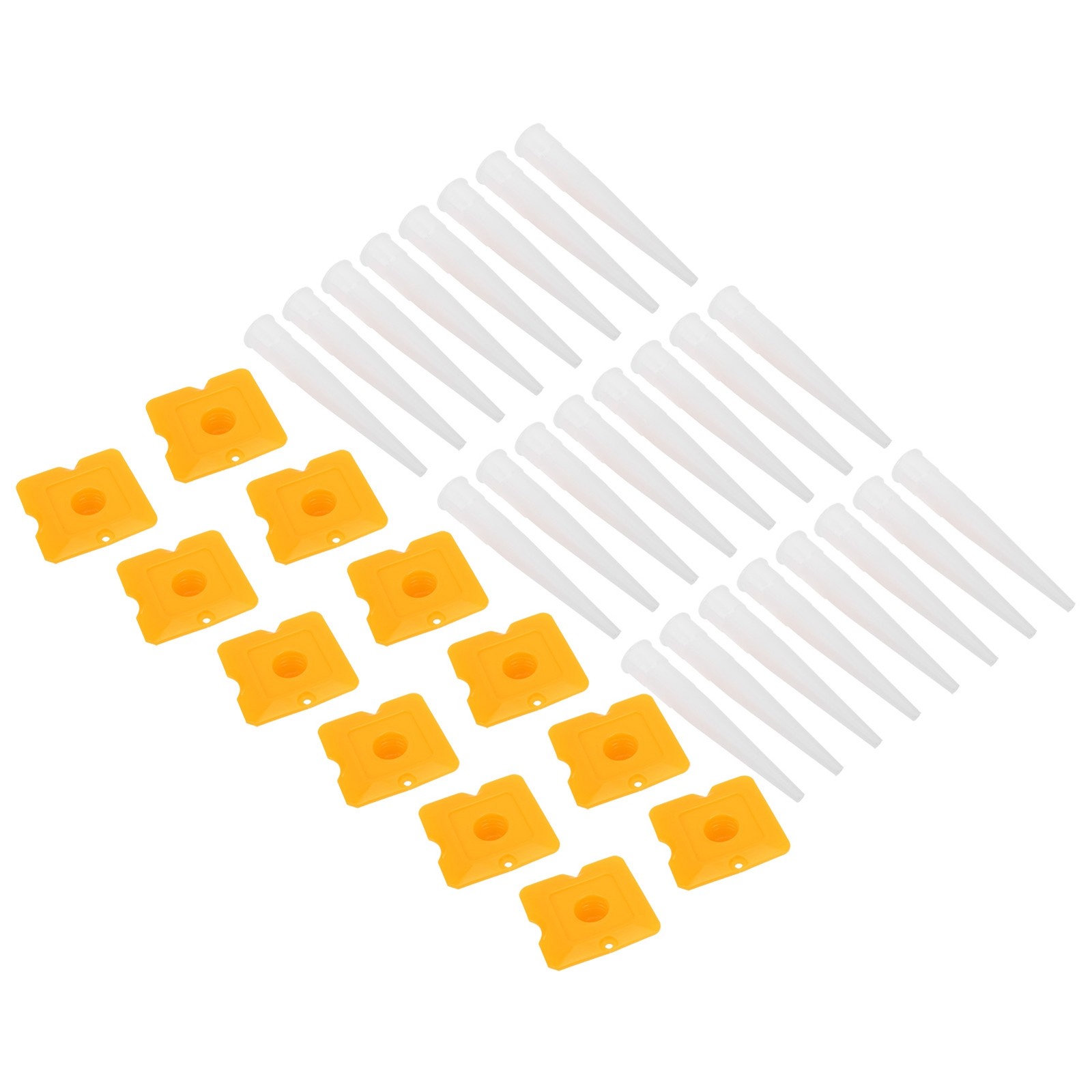 36Pcs Caulking Finisher Tools Glue Nozzle Sealing Cover For Door Window Kitchen♡