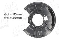 AIC Ankerblech Spritzblech Bremsscheibe Hinten Rechts FüR BMW 3Er Compact X3