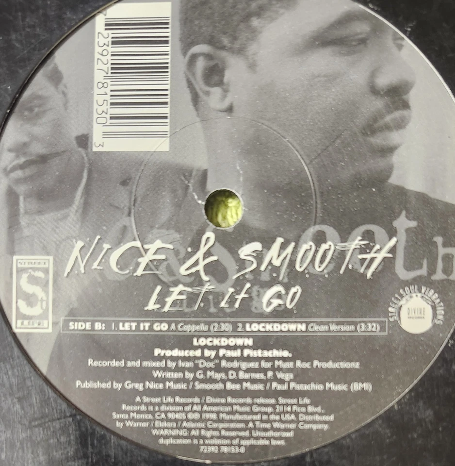 Nice And Smooth Let It Go	Street Life Records – 72392 Rap Hip Hop - Image 3 of 4