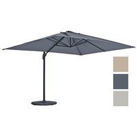 3m Square Giant Parasol Garden Cantilever Sun Shade Aluminium Azuma Roma