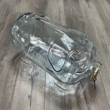 Libbey Clear Glass Pig Went To Market 5 Gallon Jar Piggy Bank 20” Large Size