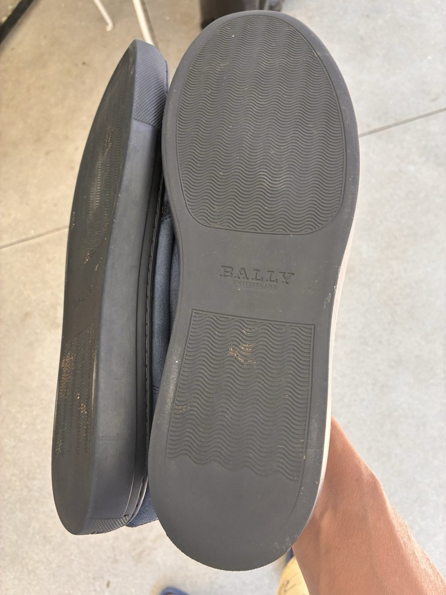 BALLY suede navy color Shoes laced up fur inside US 11D  Size Soft Light Weight BALLY suede navy color Shoes laced up fur inside US 11D Size  main image 4