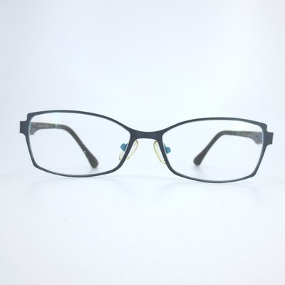 Innotec 4700/1385 Navy Blue Marbled Rectangular Eyeglass Frames Japan 52-16-140