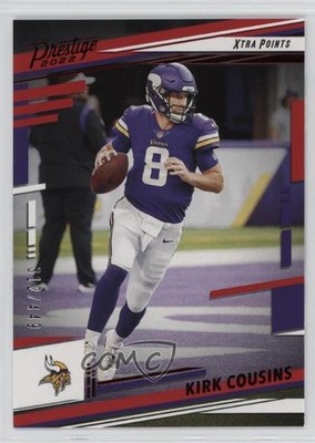 2022 Panini Prestige Xtra Points Red 312/449 Kirk Cousins #189 14mg
