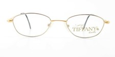 LIFE by TIFFANY Lunettes Eyeglasses T703 48-19 135 C2 23K Gold Platinum Gem 9...