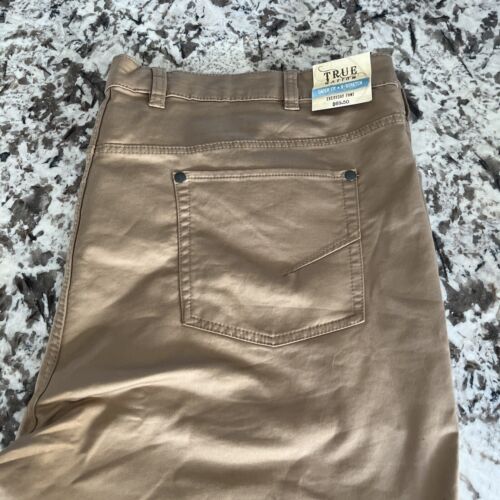 True Nation Mens Athletic Fit 52/30 Khaki tan chino Pants